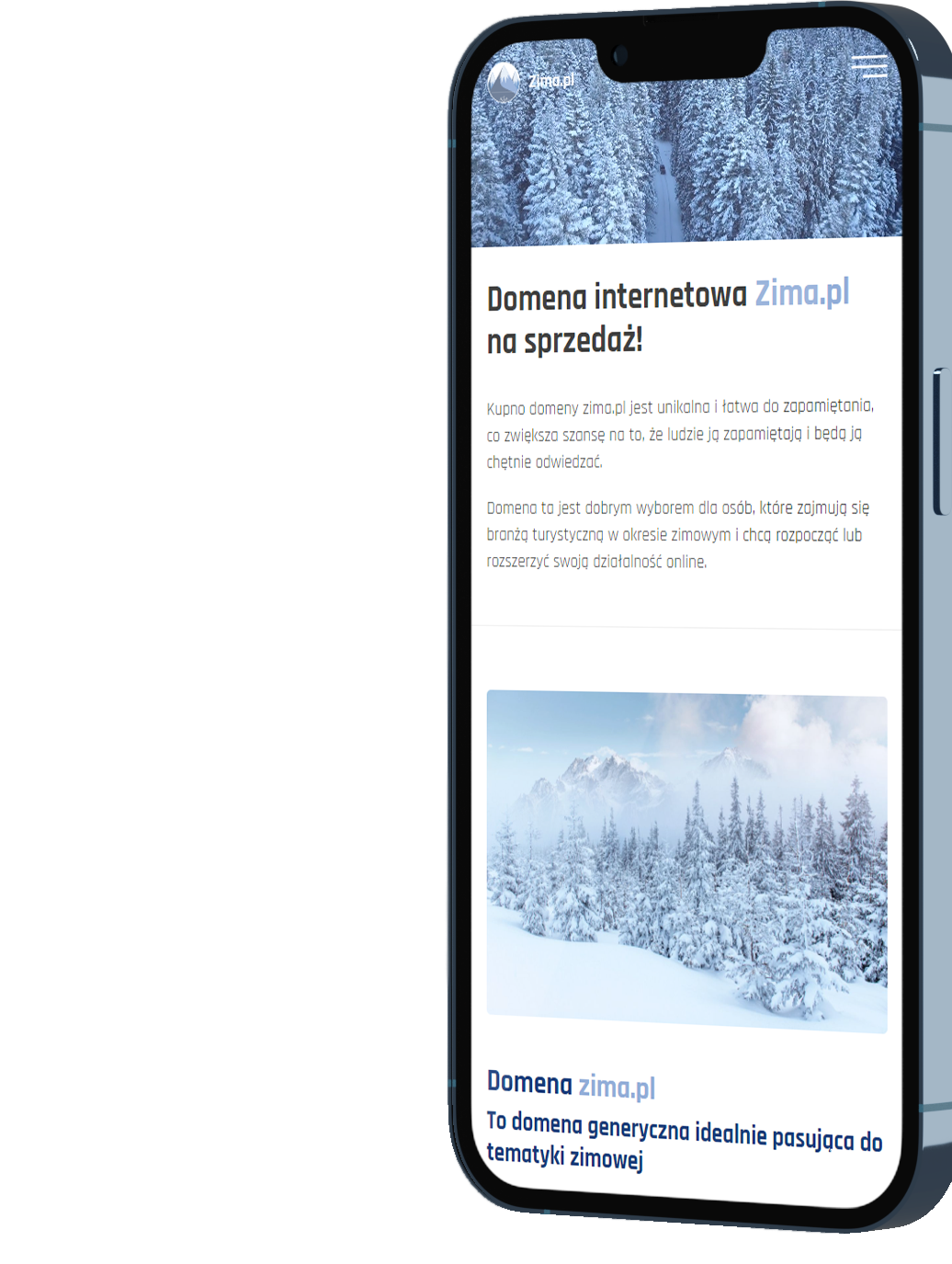 Zima.pl - Domena internetowa na sprzedaż